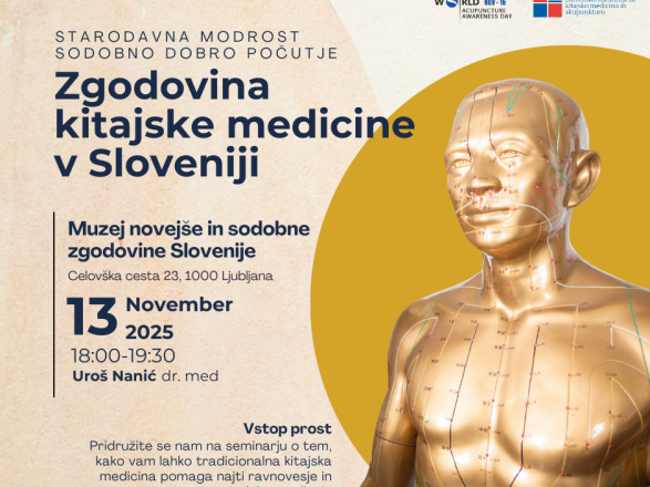 Zgodovina kitajske medicine v Sloveniji - 13. 11. 2025
